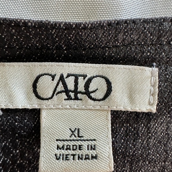 Cato Black Cropped Blazer with Ornate Buttons (743) - Picture 12 of 16